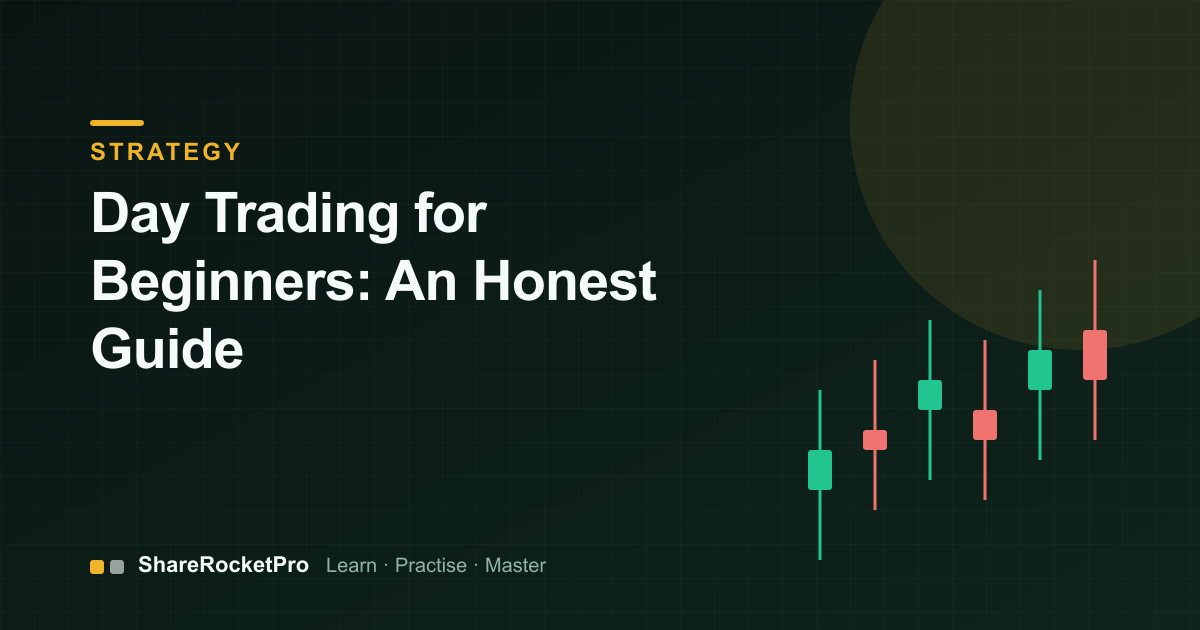 Candlestick illustration for day trading