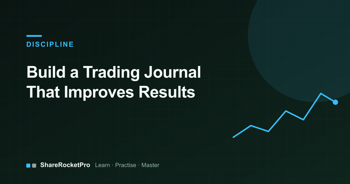 Line chart for building a trading journal