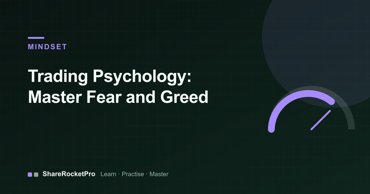 Gauge illustration for trading psychology
